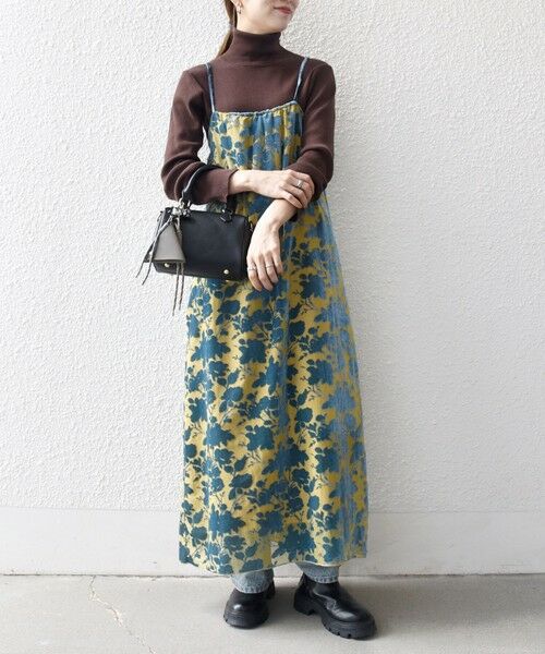 SHIPS / シップス ロング・マキシ丈ワンピース | SHIPS any:〈手洗い可能〉フラワー オパール ロング キャミワンピース | 詳細16