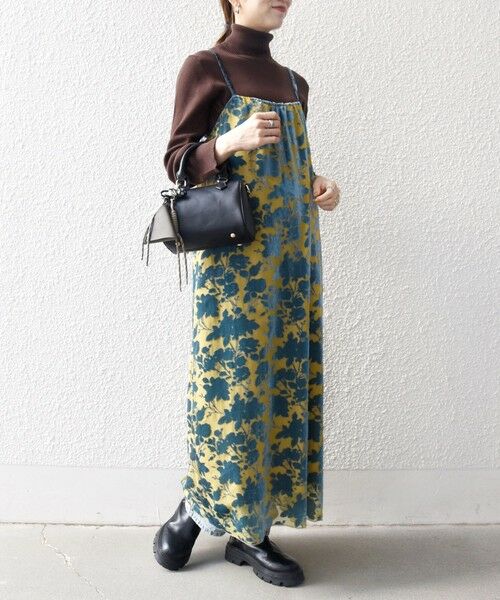 SHIPS / シップス ロング・マキシ丈ワンピース | SHIPS any:〈手洗い可能〉フラワー オパール ロング キャミワンピース | 詳細11