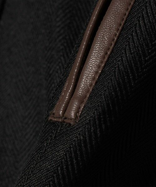 SHIPS / シップス ロング・マキシ丈ワンピース | SHIPS any: ヘリンボーン パイピング フレア ジャンパースカート | 詳細7