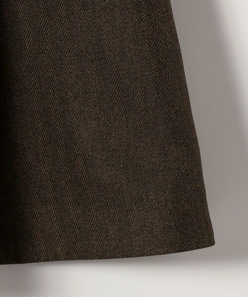 SHIPS / シップス ロング・マキシ丈ワンピース | SHIPS any: ヘリンボーン パイピング フレア ジャンパースカート | 詳細19