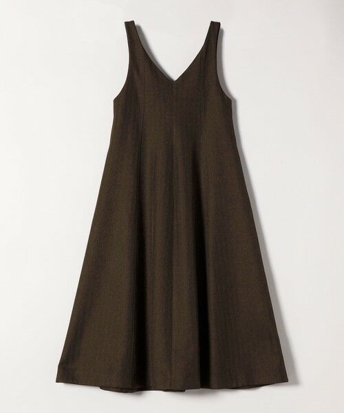 SHIPS / シップス ロング・マキシ丈ワンピース | SHIPS any: ヘリンボーン パイピング フレア ジャンパースカート | 詳細21