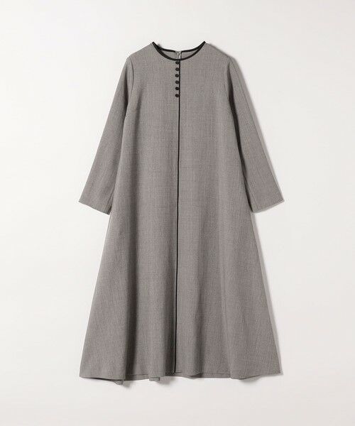 SHIPS / シップス ロング・マキシ丈ワンピース | SHIPS any: ウーステッド パイピング ボタン ロングスリーブ フレア ワンピース | 詳細11