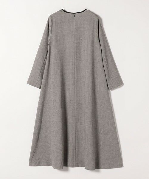 SHIPS / シップス ロング・マキシ丈ワンピース | SHIPS any: ウーステッド パイピング ボタン ロングスリーブ フレア ワンピース | 詳細16