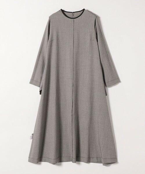 SHIPS / シップス ロング・マキシ丈ワンピース | SHIPS any: ウーステッド パイピング ボタン ロングスリーブ フレア ワンピース | 詳細18