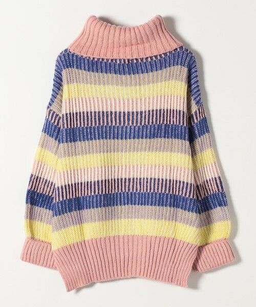 SHIPS / シップス ニット・セーター | CARA＆THE SKY:〈洗濯機可能〉マルチボーダー タートルネック ニット プルオーバー | 詳細1