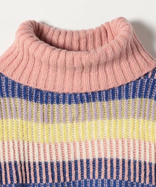 SHIPS / シップス ニット・セーター | CARA＆THE SKY:〈洗濯機可能〉マルチボーダー タートルネック ニット プルオーバー | 詳細2
