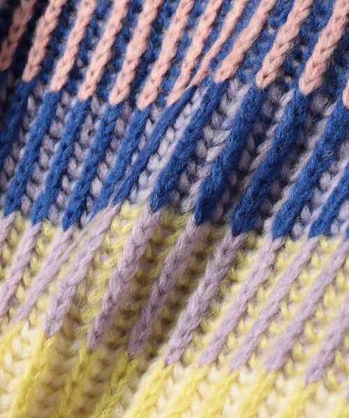 SHIPS / シップス ニット・セーター | CARA＆THE SKY:〈洗濯機可能〉マルチボーダー タートルネック ニット プルオーバー | 詳細5