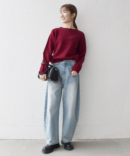 SHIPS / シップス ニット・セーター | 【SHIPS any別注】Harley of Scotland:〈手洗い可能〉シェットランド クルーネック ニット 25AW | 詳細13