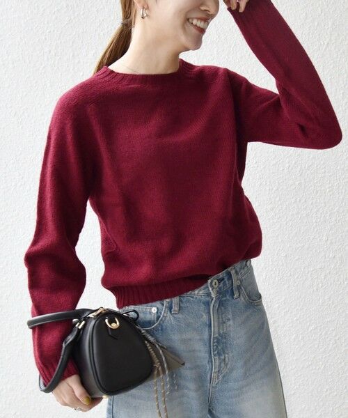 SHIPS / シップス ニット・セーター | 【SHIPS any別注】Harley of Scotland:〈手洗い可能〉シェットランド クルーネック ニット 25AW | 詳細15