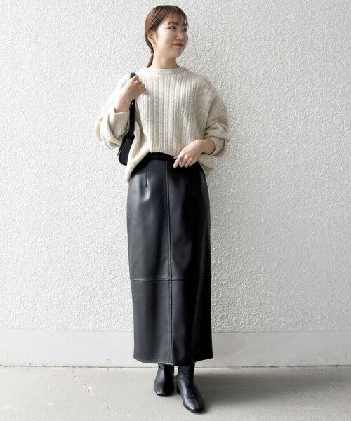 SHIPS / シップス ニット・セーター | 《一部追加予約》SHIPS any: リブ タック編み クルーネック ボタン ニット プルオーバー | 詳細1