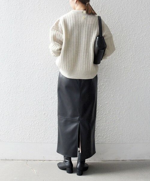 SHIPS / シップス ニット・セーター | 《一部追加予約》SHIPS any: リブ タック編み クルーネック ボタン ニット プルオーバー | 詳細2