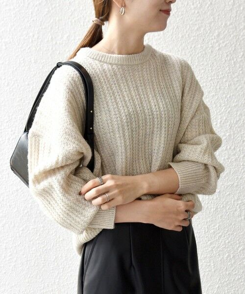 SHIPS / シップス ニット・セーター | 《一部追加予約》SHIPS any: リブ タック編み クルーネック ボタン ニット プルオーバー | 詳細3