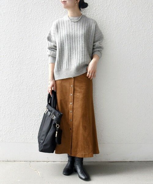 SHIPS / シップス ニット・セーター | 《一部追加予約》SHIPS any: リブ タック編み クルーネック ボタン ニット プルオーバー | 詳細10