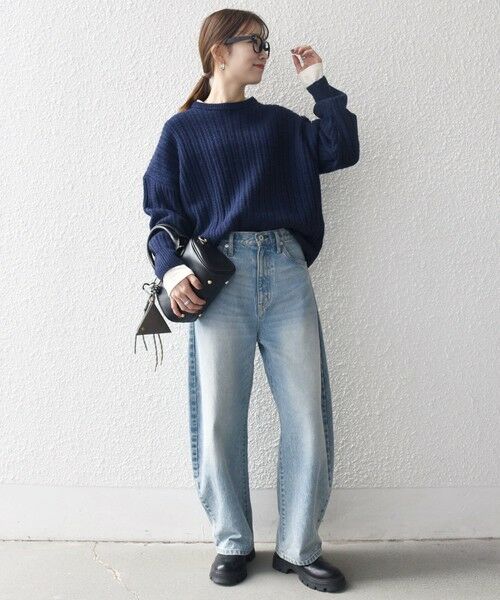 SHIPS / シップス ニット・セーター | 《一部追加予約》SHIPS any: リブ タック編み クルーネック ボタン ニット プルオーバー | 詳細24