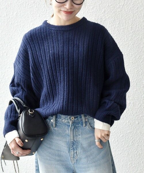SHIPS / シップス ニット・セーター | 《一部追加予約》SHIPS any: リブ タック編み クルーネック ボタン ニット プルオーバー | 詳細26