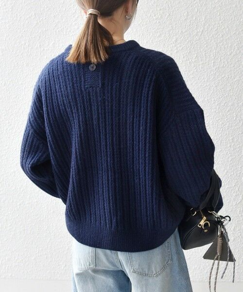 SHIPS / シップス ニット・セーター | 《一部追加予約》SHIPS any: リブ タック編み クルーネック ボタン ニット プルオーバー | 詳細29