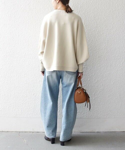 SHIPS / シップス ニット・セーター | 《追加予約》SHIPS any:〈手洗い可能〉ダブルフェイス ボリュームスリーブ ニット プルオーバー | 詳細2