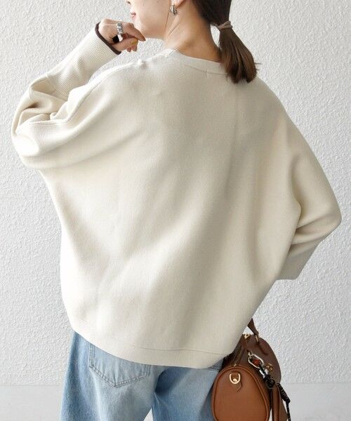 SHIPS / シップス ニット・セーター | 《追加予約》SHIPS any:〈手洗い可能〉ダブルフェイス ボリュームスリーブ ニット プルオーバー | 詳細7