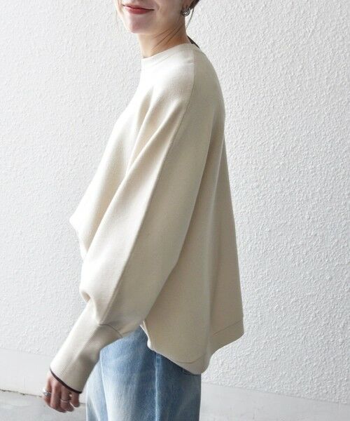 SHIPS / シップス ニット・セーター | 《追加予約》SHIPS any:〈手洗い可能〉ダブルフェイス ボリュームスリーブ ニット プルオーバー | 詳細8