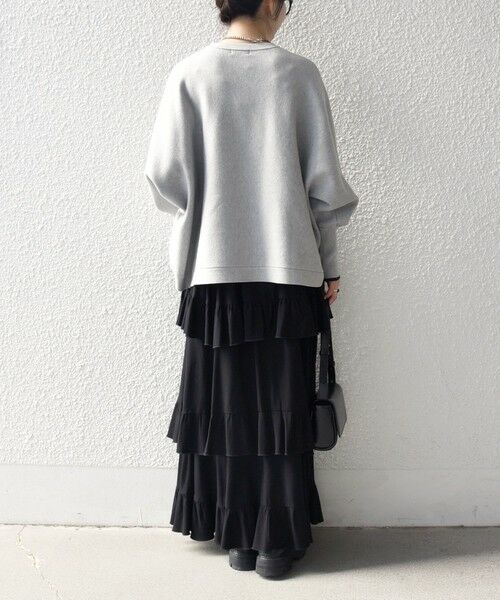 SHIPS / シップス ニット・セーター | 《追加予約》SHIPS any:〈手洗い可能〉ダブルフェイス ボリュームスリーブ ニット プルオーバー | 詳細13