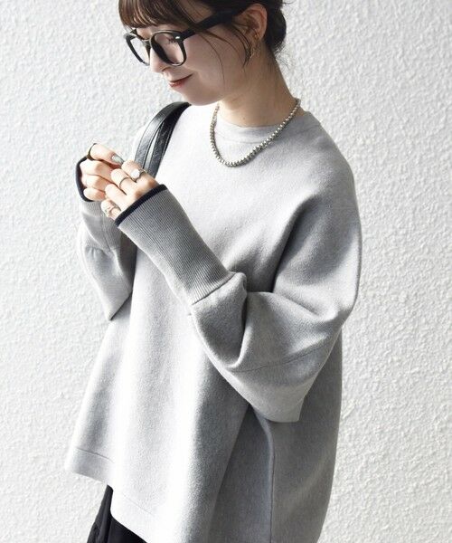 SHIPS / シップス ニット・セーター | 《追加予約》SHIPS any:〈手洗い可能〉ダブルフェイス ボリュームスリーブ ニット プルオーバー | 詳細14