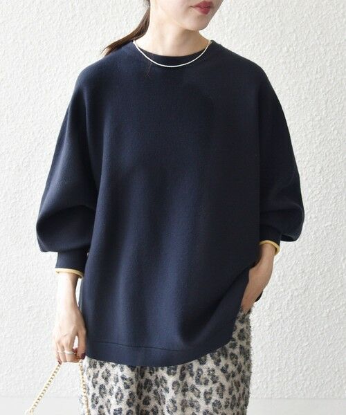 SHIPS / シップス ニット・セーター | 《追加予約》SHIPS any:〈手洗い可能〉ダブルフェイス ボリュームスリーブ ニット プルオーバー | 詳細29