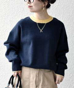 SHIPS / シップス ニット・セーター | SHIPS any:〈手洗い可能〉ダブルフェイス Vガゼット ニット プルオーバー