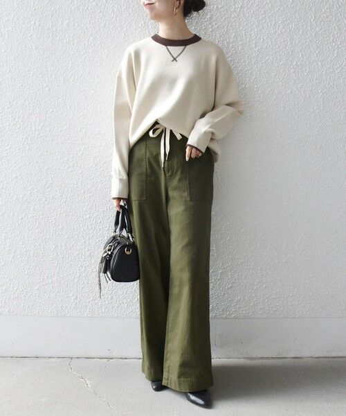 SHIPS / シップス ニット・セーター | SHIPS any:〈手洗い可能〉ダブルフェイス Vガゼット ニット プルオーバー | 詳細1