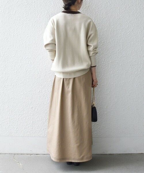 SHIPS / シップス ニット・セーター | SHIPS any:〈手洗い可能〉ダブルフェイス Vガゼット ニット プルオーバー | 詳細12