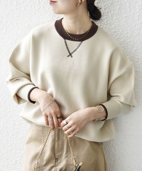 SHIPS / シップス ニット・セーター | SHIPS any:〈手洗い可能〉ダブルフェイス Vガゼット ニット プルオーバー | 詳細13