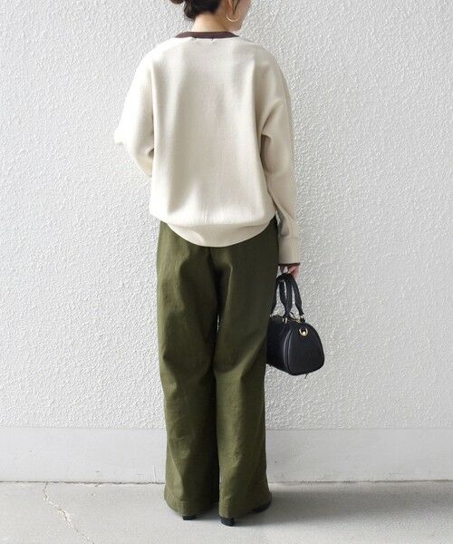 SHIPS / シップス ニット・セーター | SHIPS any:〈手洗い可能〉ダブルフェイス Vガゼット ニット プルオーバー | 詳細2