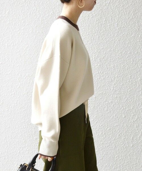 SHIPS / シップス ニット・セーター | SHIPS any:〈手洗い可能〉ダブルフェイス Vガゼット ニット プルオーバー | 詳細5