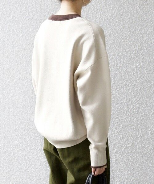 SHIPS / シップス ニット・セーター | SHIPS any:〈手洗い可能〉ダブルフェイス Vガゼット ニット プルオーバー | 詳細6