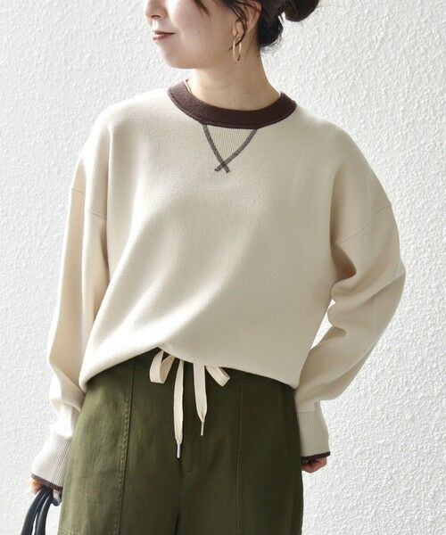 SHIPS / シップス ニット・セーター | SHIPS any:〈手洗い可能〉ダブルフェイス Vガゼット ニット プルオーバー | 詳細9