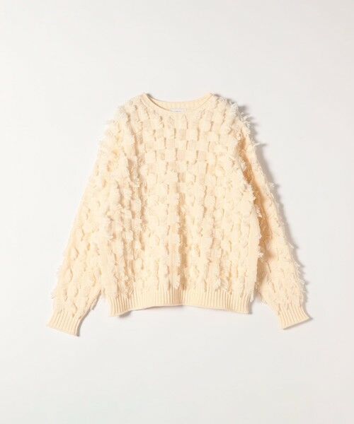 SHIPS / シップス ニット・セーター | SHIPS any:〈手洗い可能〉フリンジ デザイン ニット プルオーバー | 詳細7