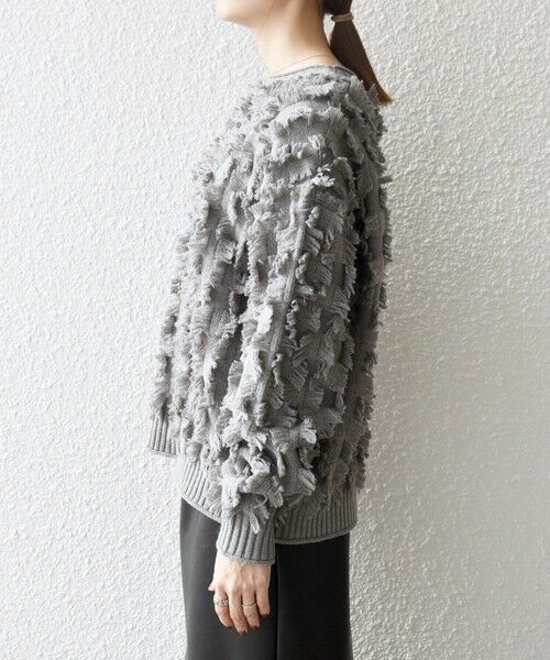 SHIPS / シップス ニット・セーター | SHIPS any:〈手洗い可能〉フリンジ デザイン ニット プルオーバー | 詳細16