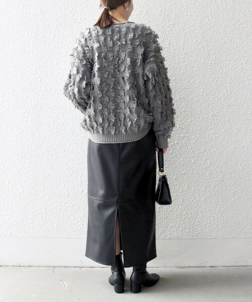 SHIPS / シップス ニット・セーター | SHIPS any:〈手洗い可能〉フリンジ デザイン ニット プルオーバー | 詳細10