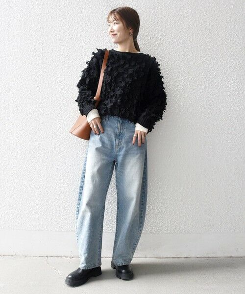 SHIPS / シップス ニット・セーター | SHIPS any:〈手洗い可能〉フリンジ デザイン ニット プルオーバー | 詳細26