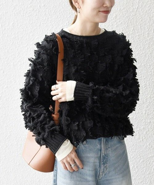 セール】 《予約》SHIPS any:〈手洗い可能〉フリンジ デザイン