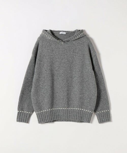 SHIPS / シップス ニット・セーター | SHIPS any:〈手洗い可能〉ステッチ デザイン フーディー ルーズ ニット | 詳細8