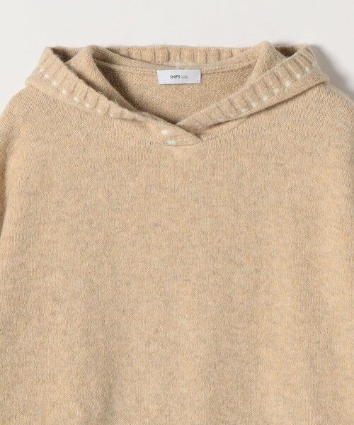 SHIPS / シップス ニット・セーター | SHIPS any:〈手洗い可能〉ステッチ デザイン フーディー ルーズ ニット | 詳細23