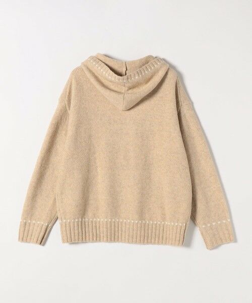 SHIPS / シップス ニット・セーター | SHIPS any:〈手洗い可能〉ステッチ デザイン フーディー ルーズ ニット | 詳細25