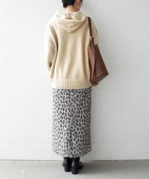 SHIPS / シップス ニット・セーター | SHIPS any:〈手洗い可能〉ステッチ デザイン フーディー ルーズ ニット | 詳細15