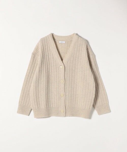 SHIPS / シップス カーディガン・ボレロ | SHIPS any: リブ タック編み Vネック ルーズ ニット カーディガン | 詳細8