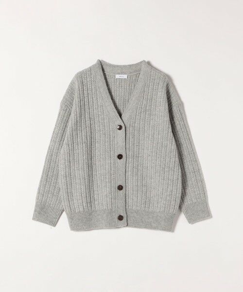 SHIPS / シップス カーディガン・ボレロ | SHIPS any: リブ タック編み Vネック ルーズ ニット カーディガン | 詳細20