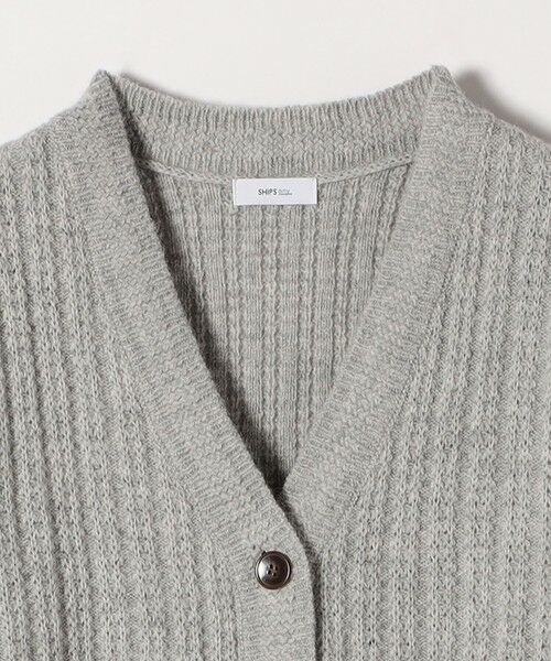 SHIPS / シップス カーディガン・ボレロ | SHIPS any: リブ タック編み Vネック ルーズ ニット カーディガン | 詳細21