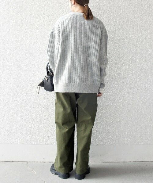 SHIPS / シップス カーディガン・ボレロ | SHIPS any: リブ タック編み Vネック ルーズ ニット カーディガン | 詳細15