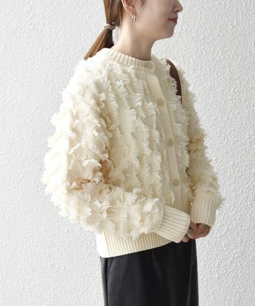 SHIPS / シップス カーディガン・ボレロ | SHIPS any:〈手洗い可能〉フリンジ デザイン ドルマン ニット カーディガン | 詳細4