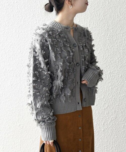 SHIPS / シップス カーディガン・ボレロ | SHIPS any:〈手洗い可能〉フリンジ デザイン ドルマン ニット カーディガン | 詳細13