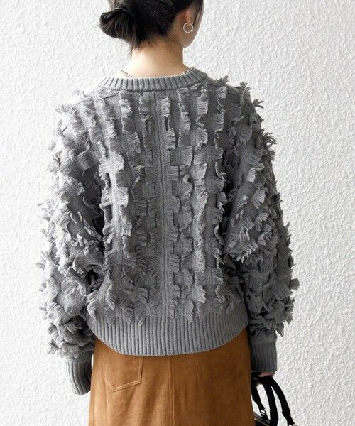 SHIPS / シップス カーディガン・ボレロ | SHIPS any:〈手洗い可能〉フリンジ デザイン ドルマン ニット カーディガン | 詳細14